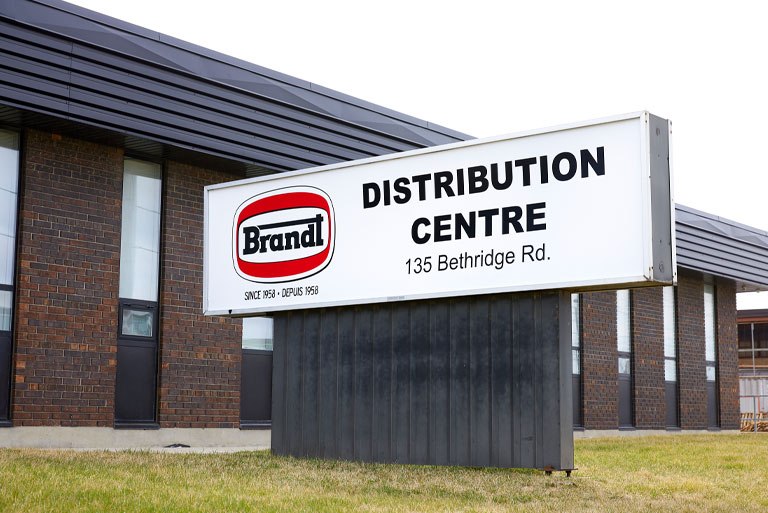 Brandt exterior sign