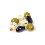 Marinated Cheese & Olives in Oil, Pitted